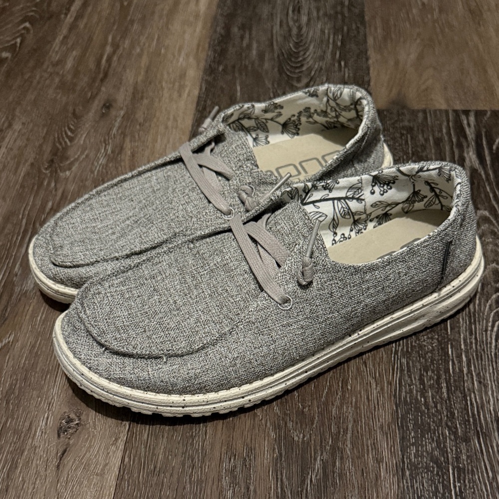 Hey Dude Wally Sox Slip-On Loafers in Light Gray